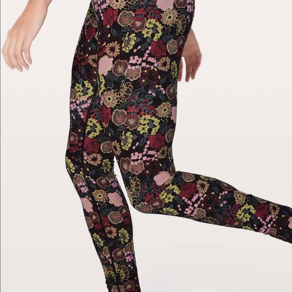 Lululemon wunder under floral full length highrise - Picture 2 of 4
